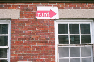 sign saying rant